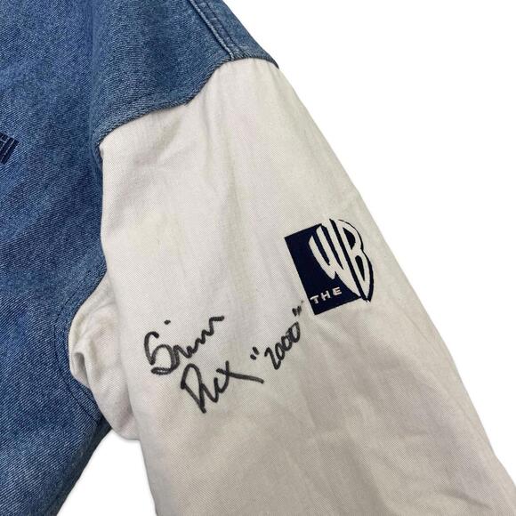 00s Jack & Jill Warner Bros TV Show denim varsity jacket - Picture 5 of 5